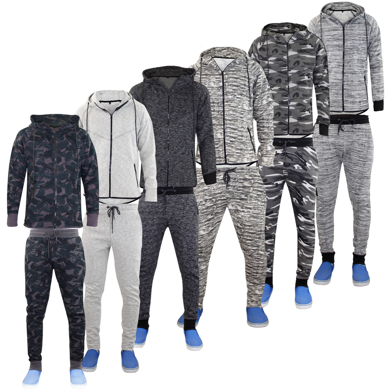 New Mens Brand Style Designer Men Tracksuit Bottom Hoodie Set Lined ...